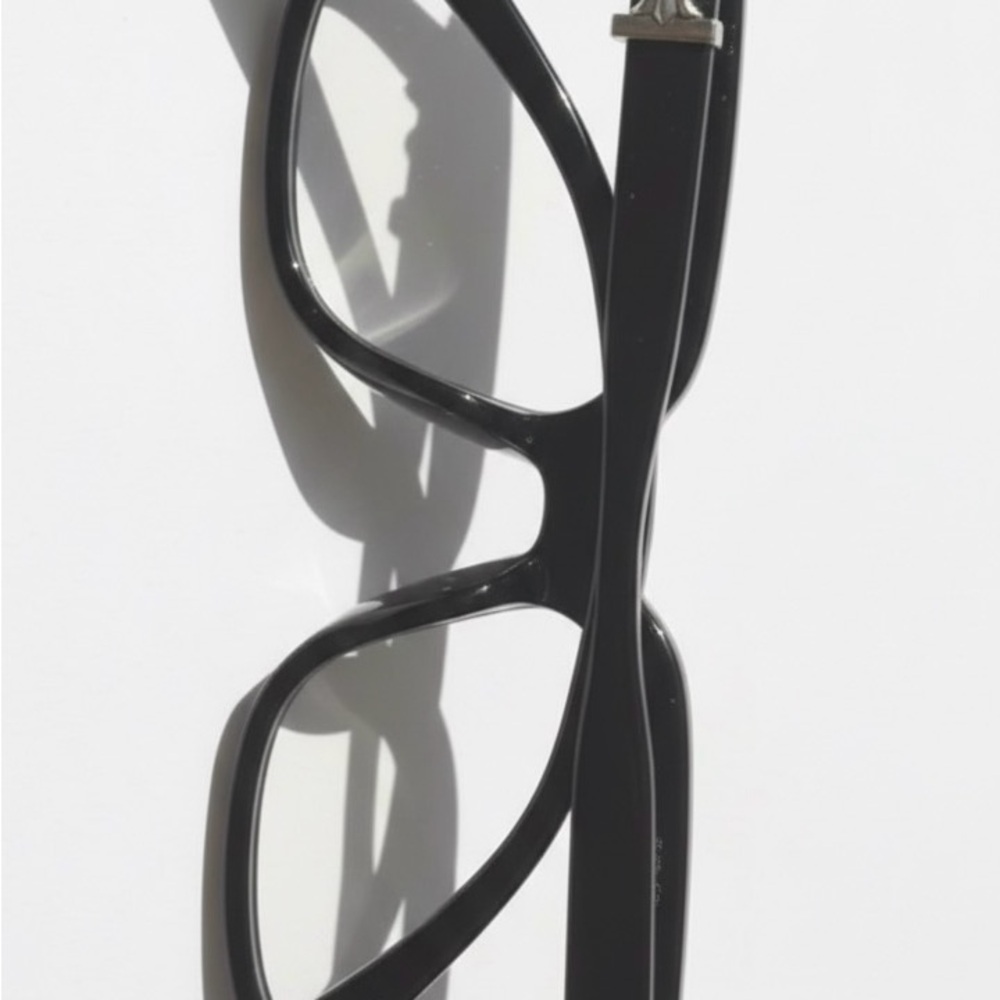 Chrome Hearts Black Rectangular Eyeglasses With B… - image 3